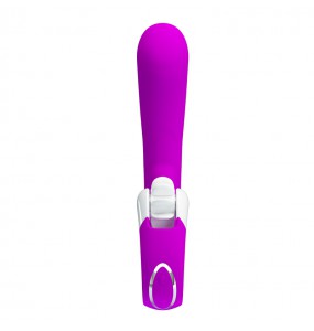 PRETTY LOVE - Magic Tongue Smart Licking Wheel Vibrator (Chargeable - Purple)